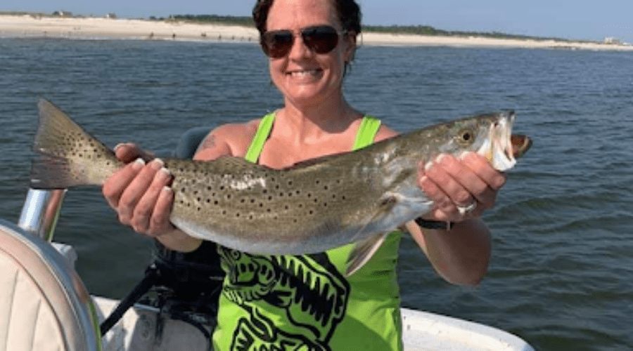 Catching speckled trout in Destin FL