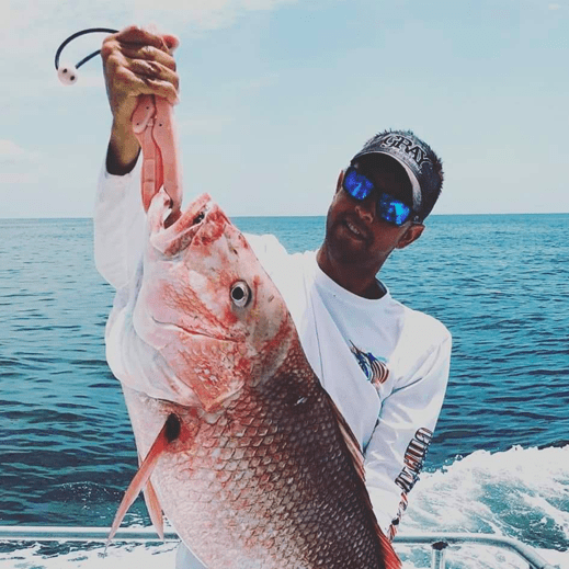 Catching red snapper in Dauphin Island